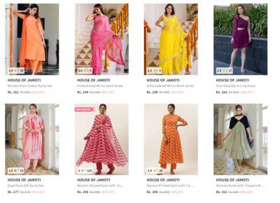 Myntra : House Of Jamoti Clothing  upto 90% off starting From Rs.162