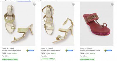 House of Pataudi Womens Sandals Up to 85% OFF