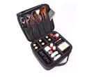 House of Quirk Makeup Cosmetic Storage Case with Adjustable Compartment - Black(25x22x9cm)...