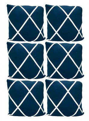 House of Quirk Polyester Throw Pillow Case Cushion Cover Home Sofa Decorative (Cover Only,No Insert)(16.5x16.5 inch/ 42x42cm) (Blue Diamond, 6)