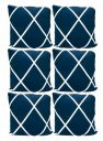 House of Quirk Polyester Throw Pillow Case Cushion Cover Home Sofa Decorative (Cover Only,No Insert)(16.5x16.5 inch/ 42x42cm) (Blue Diamond, 6)...