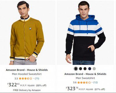 House & Shields Sweatshirt Upto 88% Off | Starts ₹322