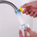 House Tools Adjustable Kitchen Splash Plastic Water Saving Faucet, Shower Regulator, Sprinkle Head Nozzle Bathroom Tap Assorted Color - Polished...