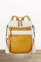 HouseOfCommon  Medium 25 L Backpack Women Leather Convertible Shoulder Bag Ladies Anti theft Satchel Sling Travel  (Yellow)...