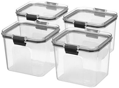 Houshe Air Tight Containers For Kitchen Organizer Storage Set (Set Of 4, 700 Ml)