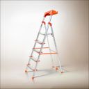 Houza 5 Step Foldable Aluminium Step Ladder 5-Year Warranty...