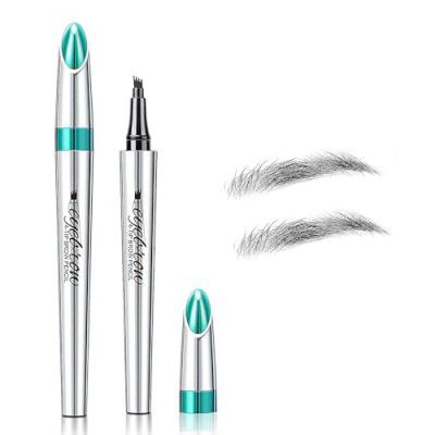 HOYECL Eyebrow Pencil For Eye Makeup - Microblading Waterproof Eyebrow Pen, Eyebrow Pencil With 4 Micro-Fork Tip, Long-Lasting Smudgeproof Create Natural Eyebrow Hair Stays on All Day (Black)