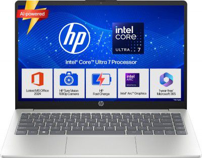 HP 14 AI PC Intel Core Ultra 7 155H - (16 GB/512 GB SSD) 14-ep1151TU/14-gr1036TU/14-ep1151TU Thin and Light Laptop