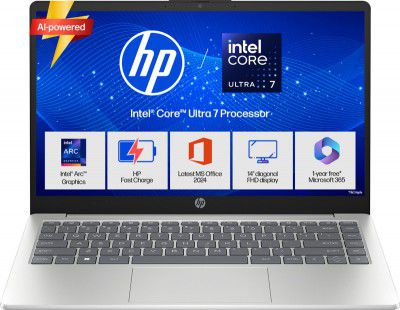 HP 14 AI PC Intel Core Ultra 7 - (16 GB/1 TB SSD) 14-ep1152TU Thin and Light Laptop 