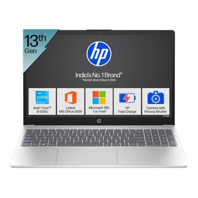 HP 15, 13th Gen Intel Core i3-1315U (8GB DDR4, 512GB SSD) 1.59kg, fd0465TU Laptop