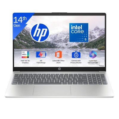 HP 15 (i5 14th Gen), Intel Core 5, 16GB RAM (Upgradeable), 512GB SSD, fd0682tu, FHD Camera w/Shutter, Backlit Laptop