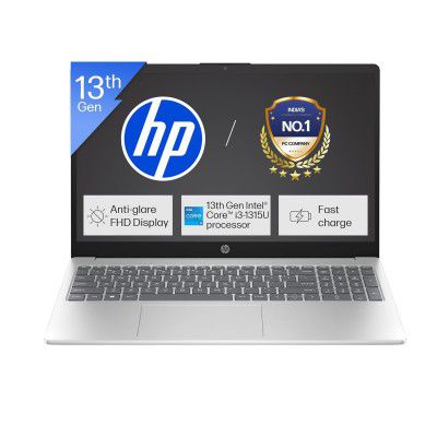 HP 15, Intel Core i3-1315U-13th Gen Laptop (8GB DDR4 Ram,512GB SSD) 15-fd0569TU