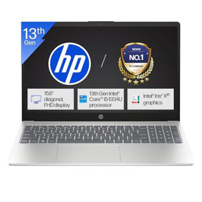 HP 15 (Metal ID & Fingerprint & Backlit Laptop)-13th Gen Intel Core i5-1334U (16GB DDR4 Ram,512GB SSD) hr0008TU