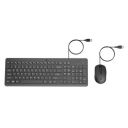 HP 150 Wired Keyboard and Mouse Combo with Instant USB Plug-and-Play Setup, 12 Shortcut Keys, 6° Adjustable Slope Keyboard and 1600 DPI Optical Sensor Mouse (3-Years Warranty, 240J7AA)...