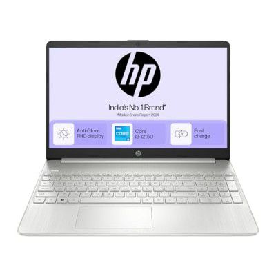 HP 15s, 12th Gen Intel Core i3-1215U, 8GB DDR4, 512GB SSD, (Win 11, Office 21, Silver, 1.69kg) FHD laptop, Intel UHD Graphics, HD camera, Backlit KB, fq5327tu