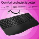 HP 480 Comfort Wired Keyboard, Co-pilot Key (AI powered assistant)...