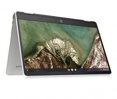 HP Chromebook x360 14-inch (35.56 cms) Thin & Light Touchscreen Laptop (AMD 3015CE/4GB/64GB eMMC Storage/Chrome OS/Ceramic White/1.49 kg), 14a-cb0006AU