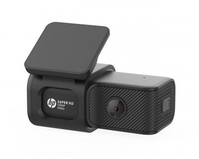 HP Dash Cam F490w (Super HD 1296P, 121° Wide Lens, Wi-Fi, Up to 128GB SD)