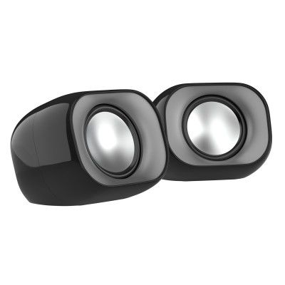 HP DHS-2111 Wired Speaker, 2-Channel Surround Sound, 3.5mm aux connectivity, 1-Year Warranty, 0.27 kg, Black, 8C575AA