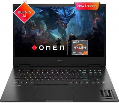 HP Omen AMD Ryzen 7 Octa Core 7840HS - (16 GB/1 TB SSD) 16-xd0015AX Gaming Laptop  (16.1 Inch, Shadow Black)