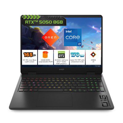 HP Omen, Intel Core i7 14th Gen, (24GB RAM /1TB SSD) am0241TX, RGB Gaming Laptop