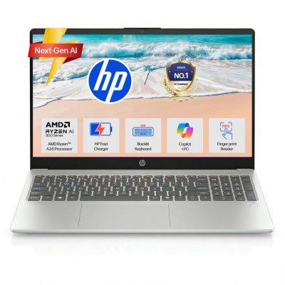 HP OmniBook 3, AMD Ryzen AI 5 330 (24GB DDR5 RAM, 1TB SSD), fn0074AU, Next Gen AI Laptop