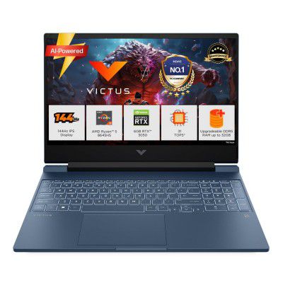 HP Smartchoice Victus, AMD Ryzen 5 8645HS, 6GB RTX 3050, 31 TOPS, fb3009AX, AI Gaming Laptop