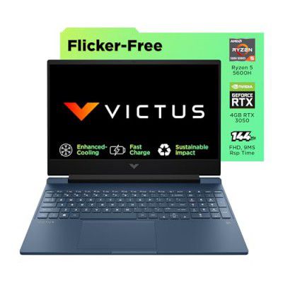 HP Victus, AMD Ryzen 5 5600H, NVIDIA RTX 3050, (16GB DDR4, 512GB SSD) (Win11, 2.37kg), 15.6-inch Gaming Laptop, Backlit kb, fb0106AX/Fb0112AX