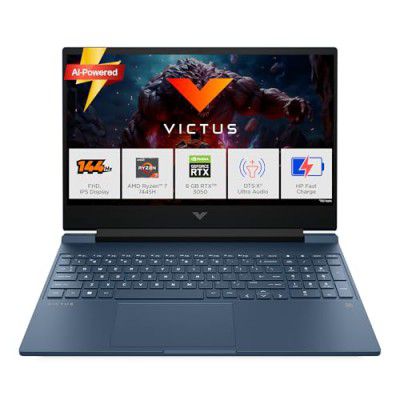 HP Victus, AMD Ryzen 7 7445H, 4GB RTX 3050,16GB DDR5, 512GB SSD fb3134AX, Backlit, Gaming Laptop
