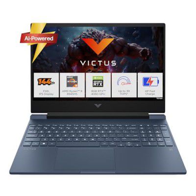 HP Victus, AMD Ryzen 9-8945HS, 8GB NVIDIA GeForce RTX 4060 AI Gaming Laptop (16GB RAM, 1TB SSD), fb3025AX