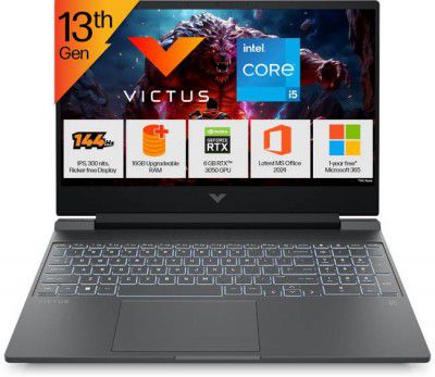 [Extra Rs 11750 Off] HP Victus Intel Core i5 13th Gen 13420H - (16 GB/512 GB SSD/6 GB Graphics/NVIDIA GeForce RTX 3050) 15-fa2700TX Gaming Laptop