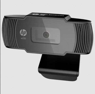 HP w200 Webcam For Desktop (720p Resolution, 20L58AA, Black)