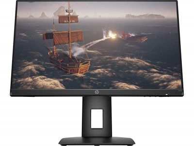 (Renewed) HP X24ih 23.8-inch FHD Gaming Monitor with 350 nits IPS Panel, 144 Hz, Adaptive Sync, 1xHDMI, 1xDP, VESA Mount, Height & Tilt Adjust 13L82AA (Black)