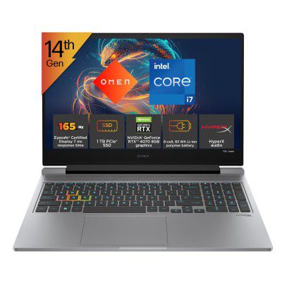 HP Omen Intel Core i7 14th Gen (16GBRAM, 1TB SSD) Backlit, ae0003TX, Gaming Laptop