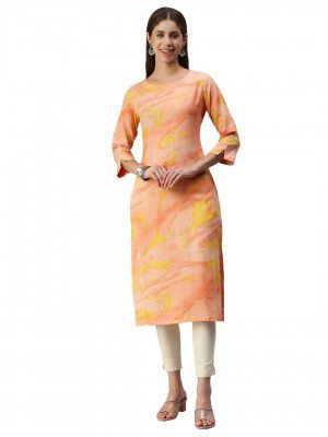 Hritika Abstract Print Rayon Kurta (HRK0087)