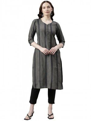 Hritika Strip Cotton Blend Kurta (HRK006)