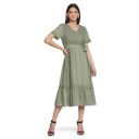Hritika Women's Green Color Kurta with Ankle Length (HRKR1_Shy_1122KR)...