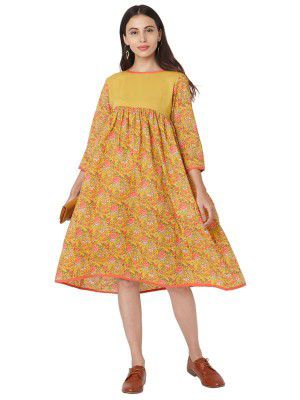 Hritika Women's Multicolor Color Kurta with Knee Length (HRKR1_Shy_1013KR)