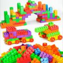 HRK Blocks Set for Kids, Play Fun and Learning Blocks for Kids Games for Children Block Game Puzzles Set Boys,Children Multi Color (50 Bricks Blocks)...