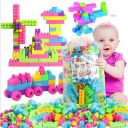 HRK Car Shaped Building Blocks for Kids with Wheel ( Set of 50 Pcs ) Toys and Games for Children with Smart for Kids Geometric Block Best Gift Toy, Multicolour...