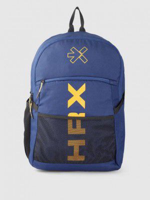 HRX by Hrithik Roshan Medium 23 L Backpack Unisex Printed Backpack 22.8 L (Blue)