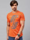 HRX by Hrithik Roshan Men Orange Printed T-shirt...