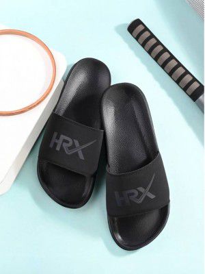 HRX by Hrithik Roshan Men Slides (Black , 8)