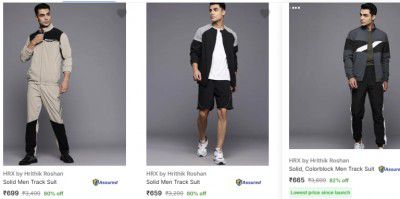 Hrx By Hrithik Roshan Mens Tracksuits Starts At Rs 791