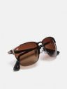 HRX by Hrithik Roshan  Polarized Rectangular Sunglasses (54)  (For Men & Women, Brown)...