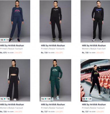Myntra: UP TO 85% OFF - Hrx Tracksuits Start At Rs ₹524 | For Women