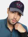 HRX by Hrithik Roshan Unisex Black & Grey Brand Logo Embroidered Cotton Baseball Cap...