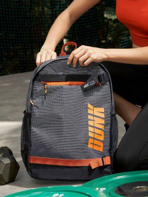 HRX by Hrithik RoshanUnisex Black & Orange Dunk Multi-Utility Laptop Backpack
