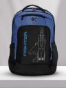HRX by Hrithik Roshan Unisex Blue & Black Brand Logo Backpack- Laptop Up to 16 inch...