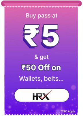 BBD Sale | HRX Pass only at Rs. 5 and get a discount of 25% upto Rs. 50  